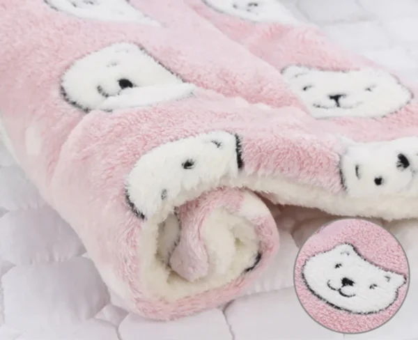 Non-slip Multi-purpose Fluffy Dog Blanket and Cat Mat - Image 7