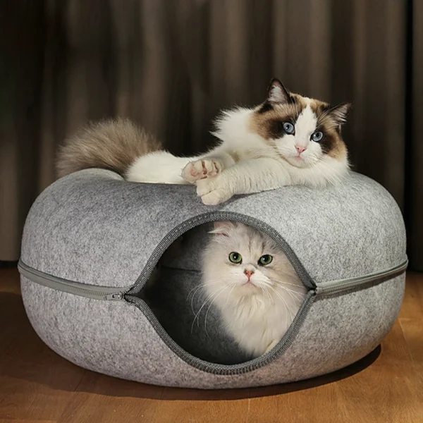 Dual-Function Cat Tunnel, Cat Bed and Cat Cave