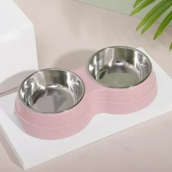 Non-Slip Stainless Steel Dual Dog Bowls & Cat Bowls - Image 4