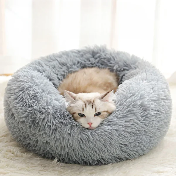 Washable Enhanced Comfort Donut Dog Bed and Cat Bed - Image 2