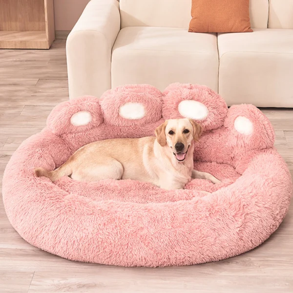 Self-Warming Bear Paw Cat Bed and Dog Bed - Image 3