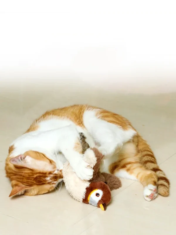 Flying Bird with Chirping Sounds Stimulating Cat Toy - Image 4