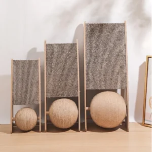 2-in-1 Cat Scratching Post and Large Cat Scratcher Ball