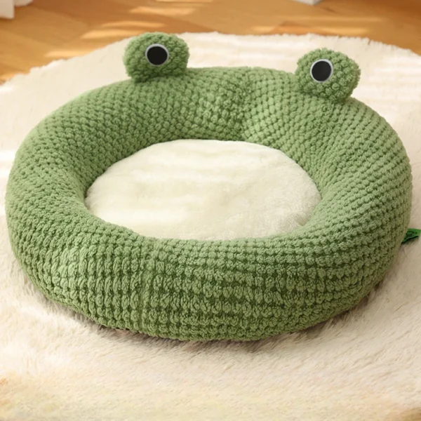 House, Semi-Enclosed and Donut Frog Cat Bed and Dog Bed - Image 4