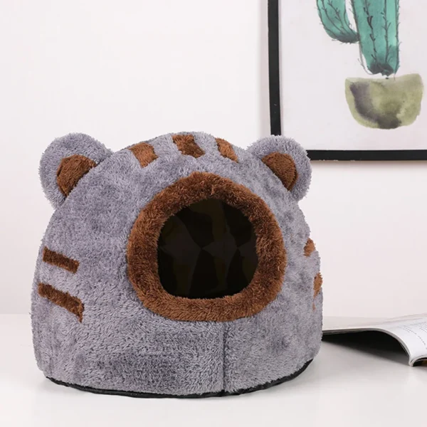 Semi-Enclosed Foldable Bear Cat Bed and Dog Bed - Image 2