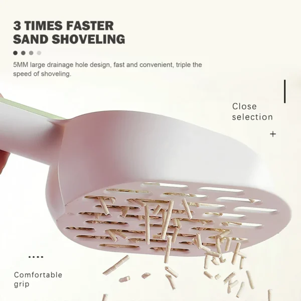 Non-Stick Litter Scoop with Integrated Storage - Image 2