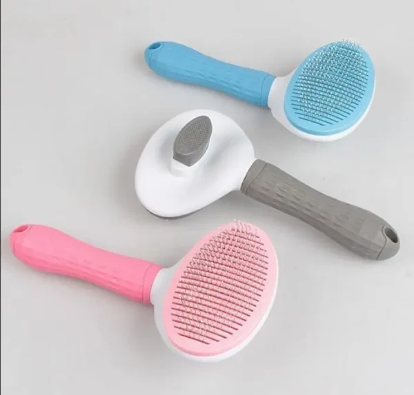 Self-Cleaning Stainless Bristles Cat Brush / Dog Brush - Image 3