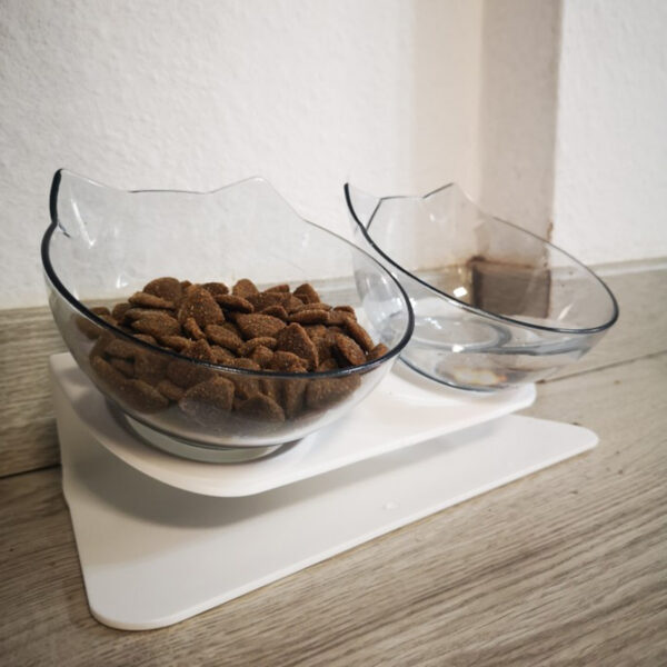 Tilted Whisker-Friendly Elevated Cat Bowls and Dog Bowls - Image 4