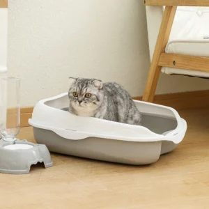 Durable Spatter-Proof Cat Litter Box