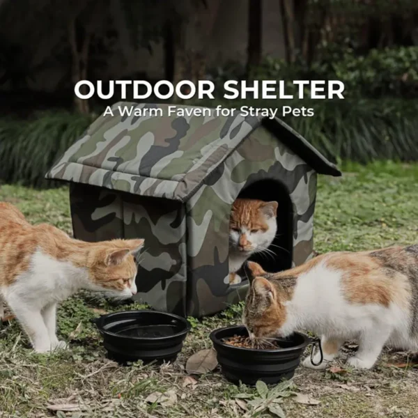 Waterproof Collapsible Outdoor Cat Bed, Dog Bed - Image 2