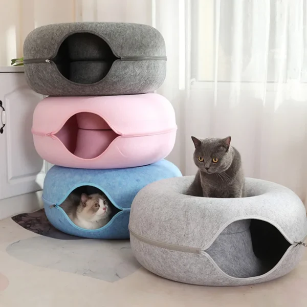 Dual-Function Cat Tunnel, Cat Bed and Cat Cave - Image 2