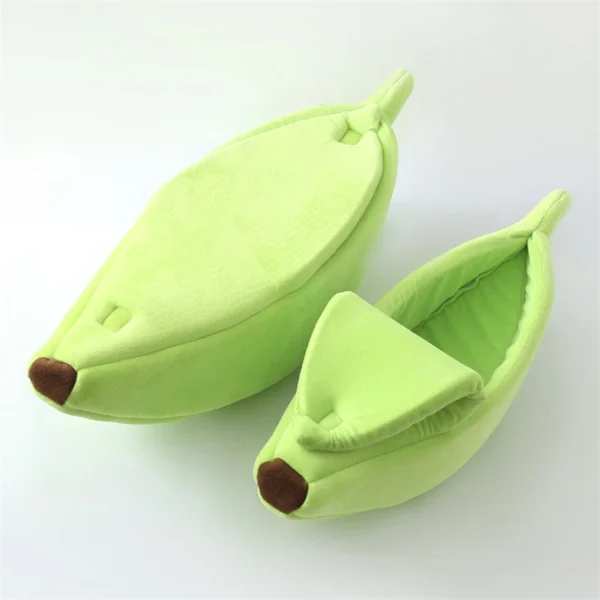 Ultra-Soft and Warm Enclosed Adorable Banana Cat Bed - Image 4