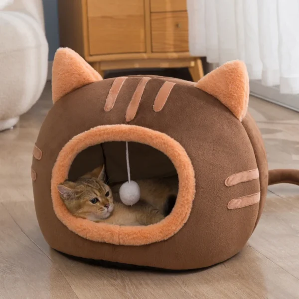 Semi-Enclosed Foldable Dog Bed and Cat Bed - Image 4