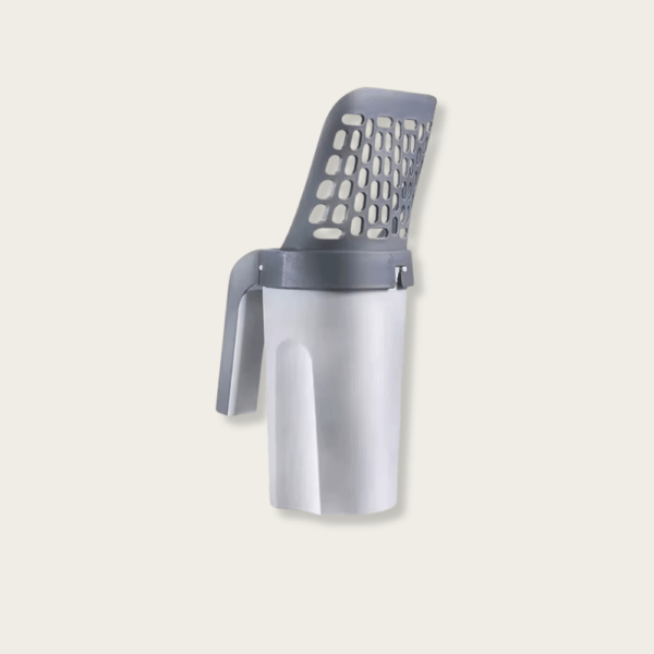 Wear-Resistant Grip Litter Scoop with Trash Can - Image 3