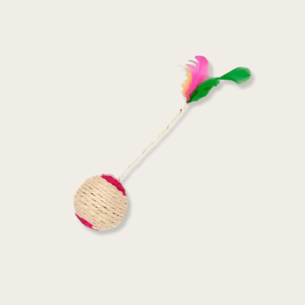 Sisal Scratching Ball Interactive Cat Toy - Image 3