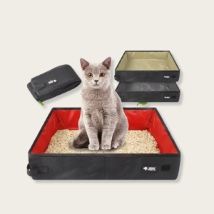 Fold & Go: Waterproof Portable Cat Litter Box