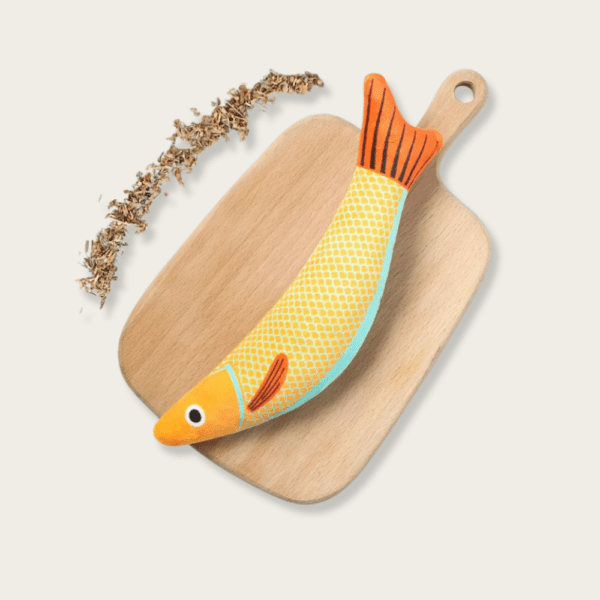 Natural Catnip Goldfish Kicker Interactive Cat Toys