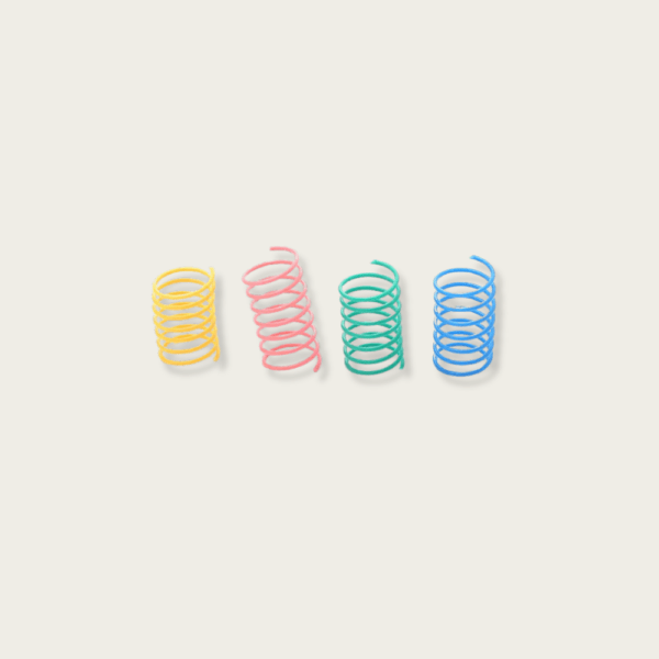 Colorful Spiral Spring Interactive Cat Toys