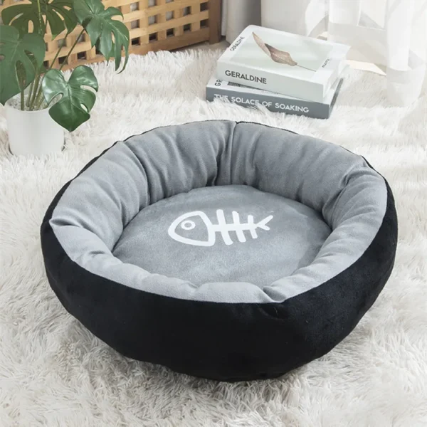Cat Cushion – Round Soft Cotton Pet Sofa - Image 5