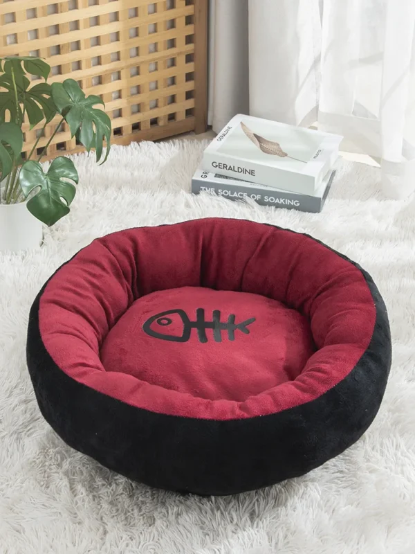 Cat Cushion – Round Soft Cotton Pet Sofa - Image 6
