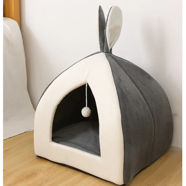 Cave Cat Bed with Soft Plush Interior