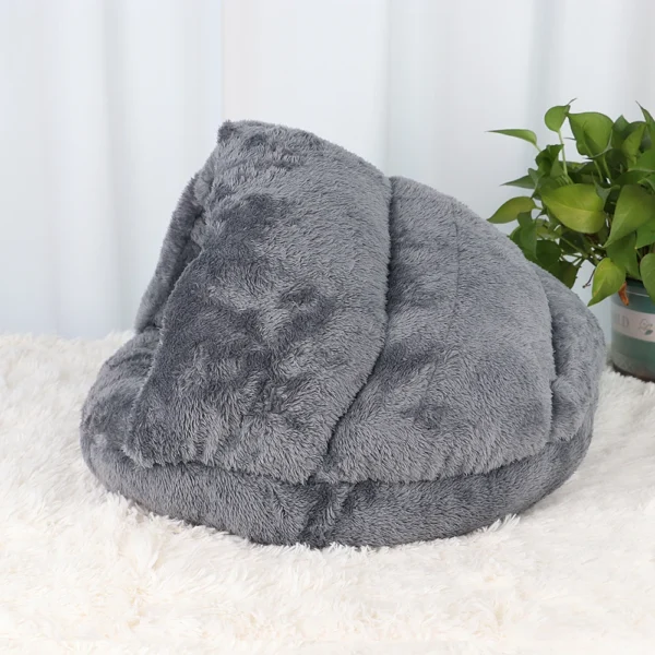 Plush Cat Cave Bed & Small Dogs bed - Image 4