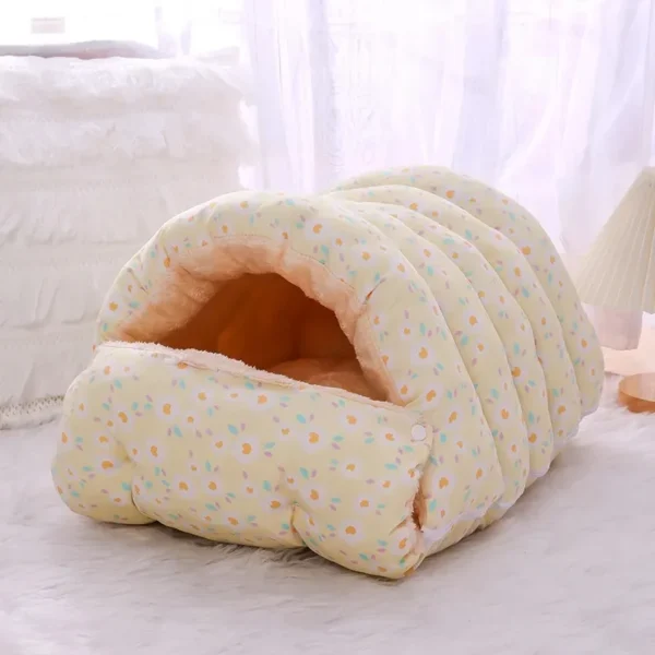 Warm Cat Bed with Removable Mat - Image 8