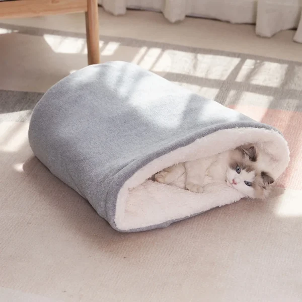 Cat Tunnel – Fleece Sleeping Bag Bed - Image 3