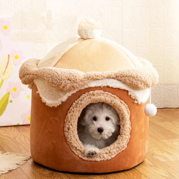 Cat Tent Bed with Ice Cream Design - Image 2