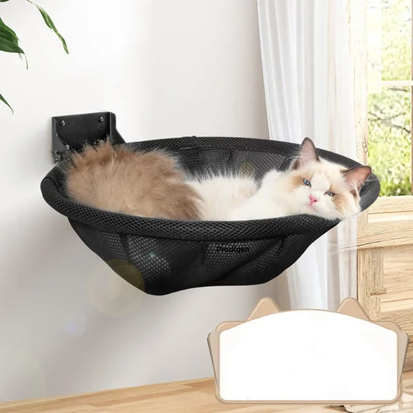 Wall Cat Bed – Foldable Hammock With Basketball Frame Design - Image 2