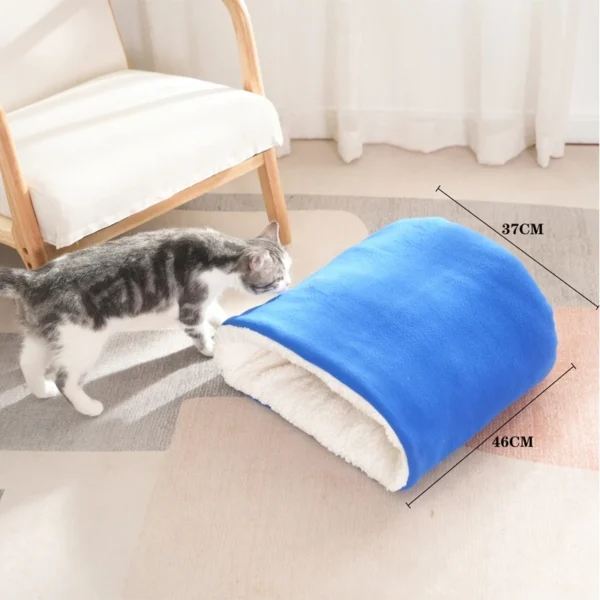 Cat Tunnel – Fleece Sleeping Bag Bed - Image 5