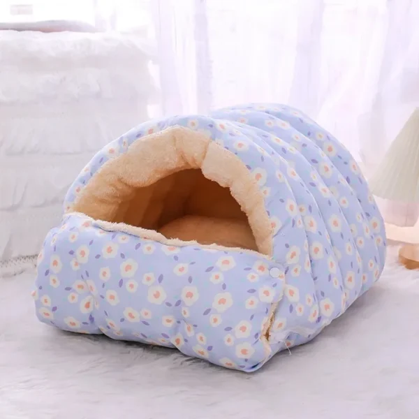 Warm Cat Bed with Removable Mat - Image 7