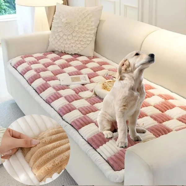 Quilted Fuzzy Pet Couch Cover  - Image 5