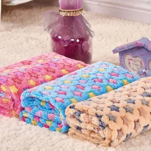 Soft Flannel Pet Blanket for Cats & Dogs