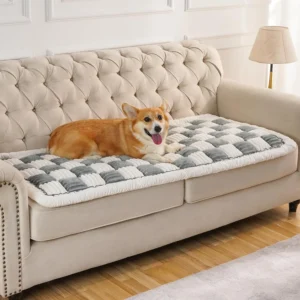 Quilted Fuzzy Pet Couch Cover 