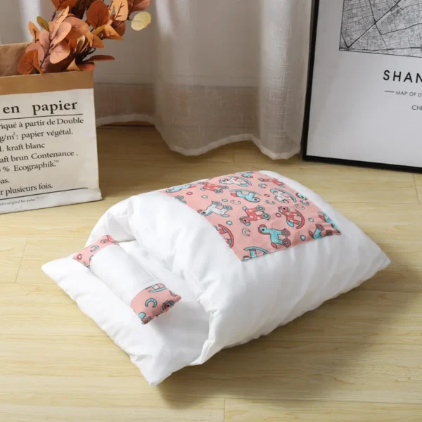Cat House – Kawaii Plush Cave Bed - Image 5