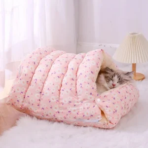 Warm Cat Bed with Removable Mat
