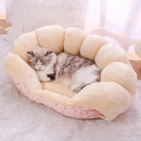 Cat Bed – Cozy Foldable Cave Nest - Image 2