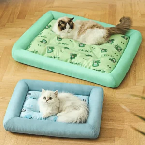 Summer Cooling Square Cat Bed for Pets & Dogs