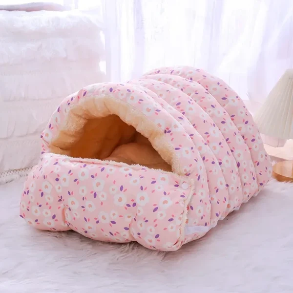 Warm Cat Bed with Removable Mat - Image 6