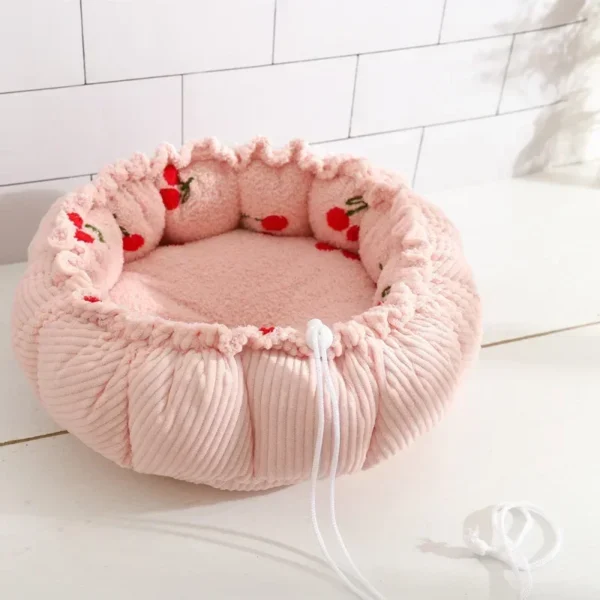 Adjustable Dog Bed with Drawstring Nest Design - Image 5