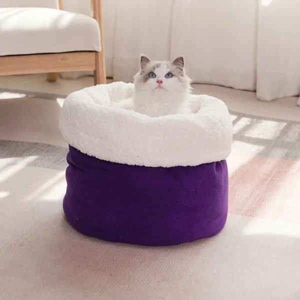 Cat Tunnel – Fleece Sleeping Bag Bed - Image 4