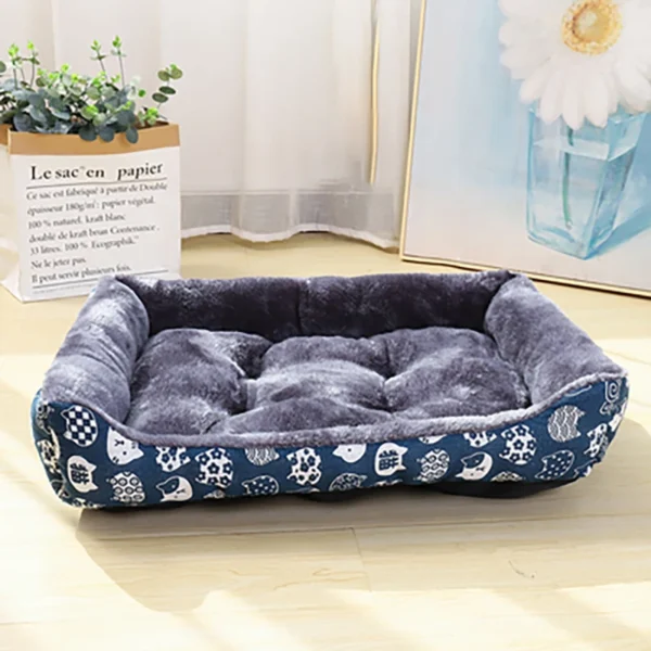 Soft Plush Pet Bed Sofa for Cats & Dogs - Image 4