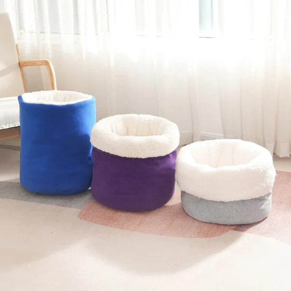 Cat Tunnel – Fleece Sleeping Bag Bed - Image 6