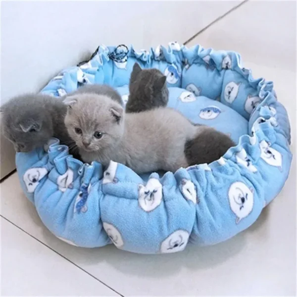 Adjustable Pet Bed Cushion – Soft Nest for Cats & Small Dogs - Image 2