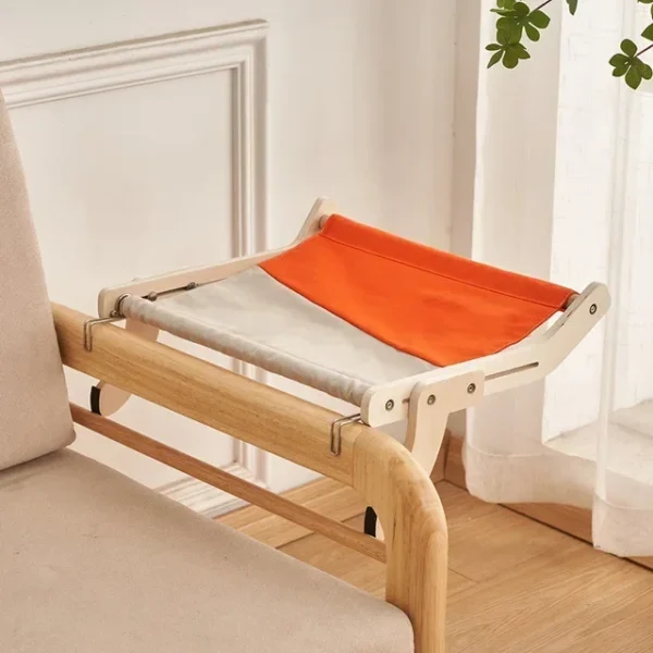 Cat Hammock – Wooden Window-Mounted Rest Bed - Image 7