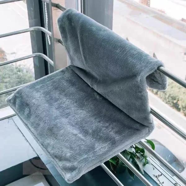 Radiator Bed – Hanging Cat Hammock with Plush Cover - Image 3
