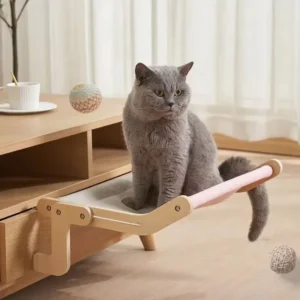 Cat Hammock – Wooden Window-Mounted Rest Bed