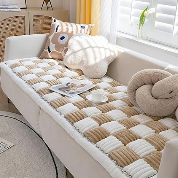 Quilted Fuzzy Pet Couch Cover  - Image 3