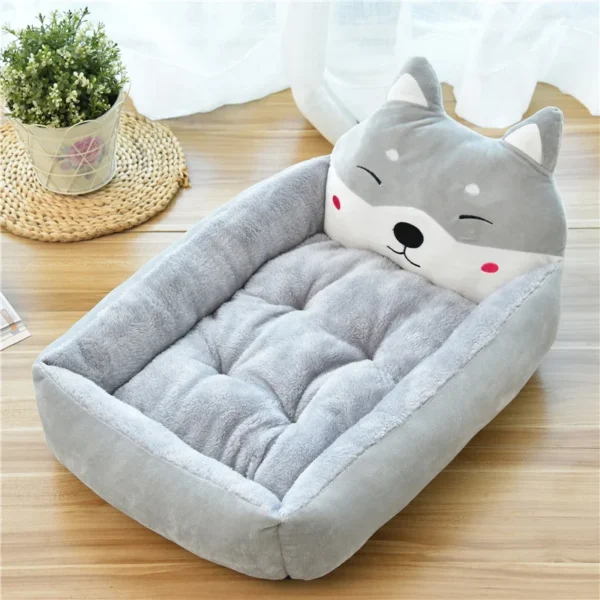 Cartoon Pet Bed with Raised Backrest - Image 7